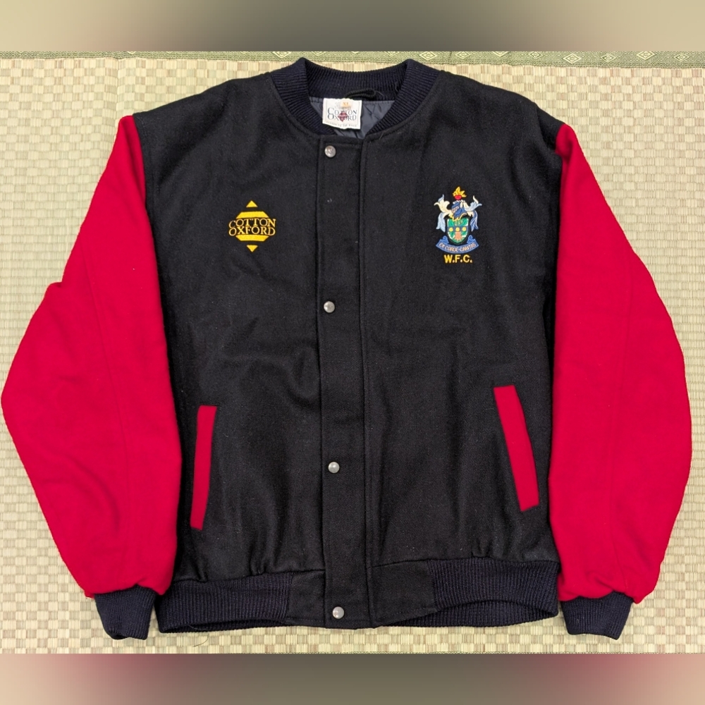 Vintage Cotton Oxford George Watson's College Wool Varsity Jacket Men's Size XL